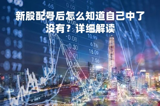 新股配号后怎么知道自己中了没有？详细解读