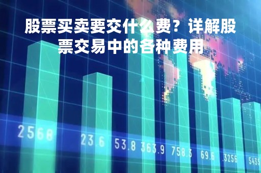 股票买卖要交什么费？详解股票交易中的各种费用