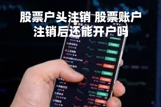 股票户头注销 股票账户注销后还能开户吗