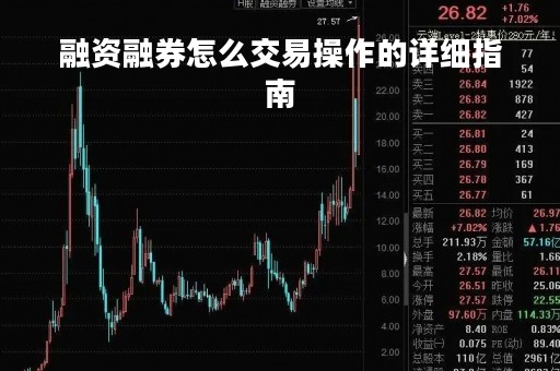 融资融券怎么交易操作的详细指南