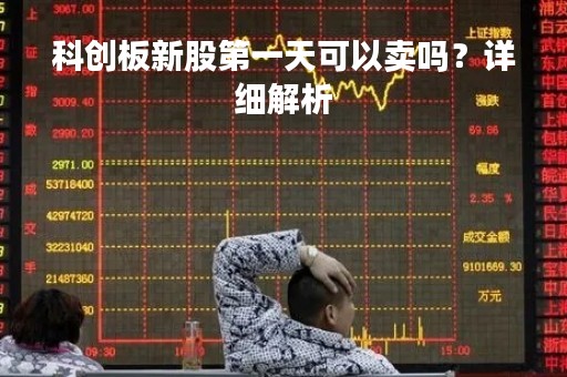 科创板新股第一天可以卖吗？详细解析