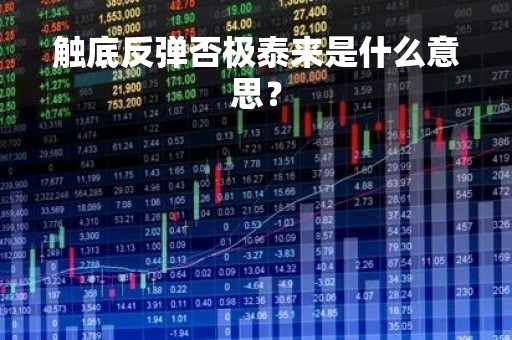 触底反弹否极泰来是什么意思？
