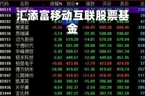 汇添富移动互联股票基金