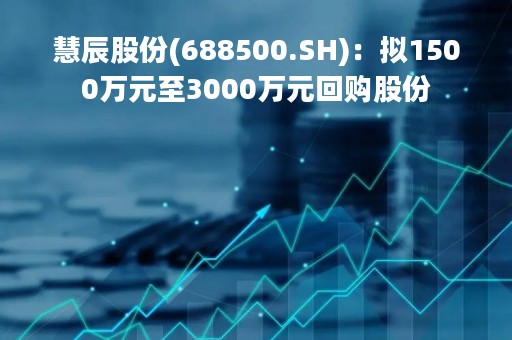 慧辰股份(688500.SH)：拟1500万元至3000万元回购股份