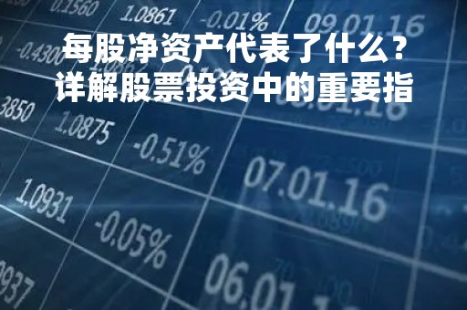每股净资产代表了什么？详解股票投资中的重要指标