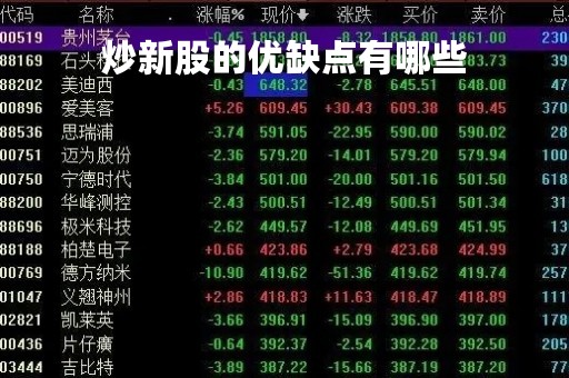 炒新股的优缺点有哪些