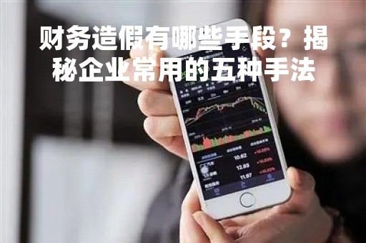 财务造假有哪些手段？揭秘企业常用的五种手法