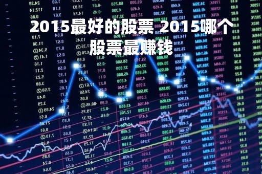 2015最好的股票 2015哪个股票最赚钱