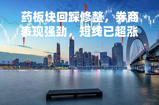 药板块回踩修整，券商表现强劲，短线已超涨