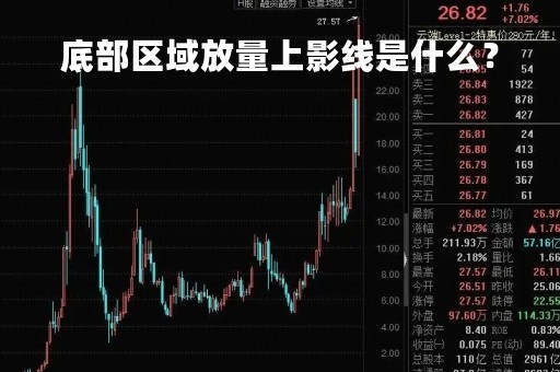 底部区域放量上影线是什么？
