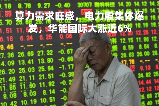 算力需求旺盛，电力股集体爆发，华能国际大涨近6%