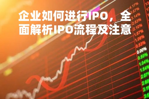 企业如何进行IPO，全面解析IPO流程及注意事项