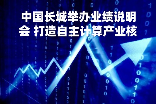 中国长城举办业绩说明会 打造自主计算产业核心力量