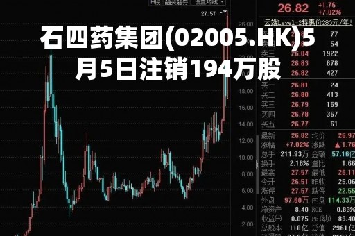 石四药集团(02005.HK)5月5日注销194万股