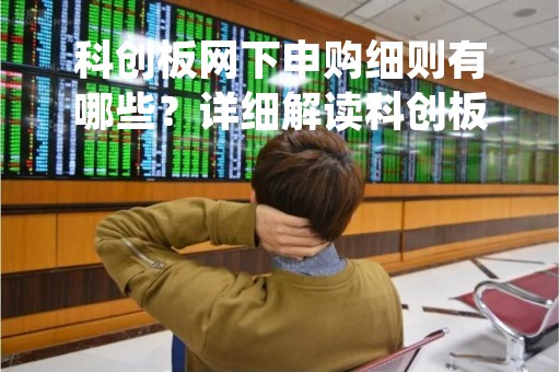 科创板网下申购细则有哪些？详细解读科创板网下申购细则