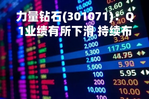 力量钻石(301071)：Q1业绩有所下滑 持续布局培育钻石零售领域