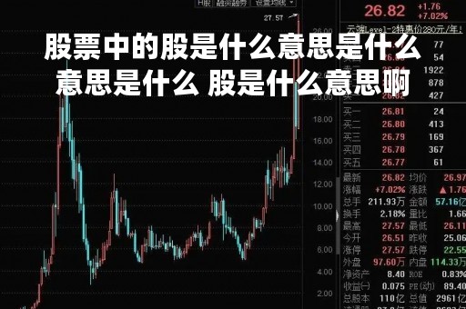 股票中的股是什么意思是什么意思是什么 股是什么意思啊