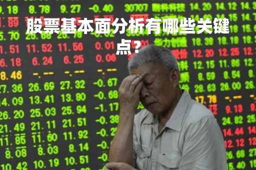 股票基本面分析有哪些关键点？