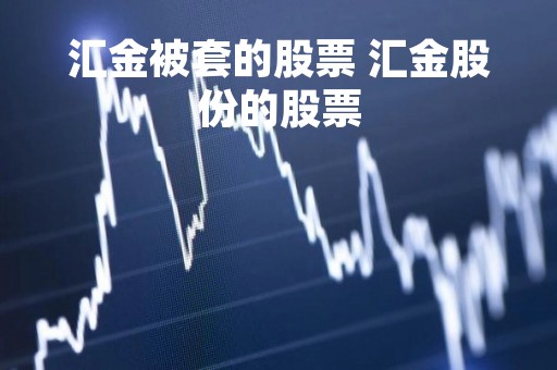 汇金被套的股票 汇金股份的股票
