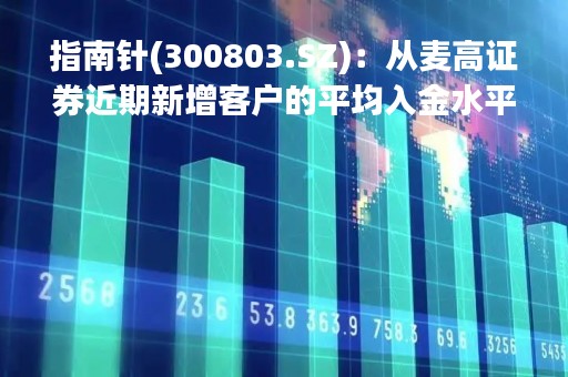 指南针(300803.SZ)：从麦高证券近期新增客户的平均入金水平来看，还远未达到预期