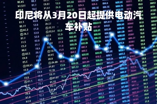 印尼将从3月20日起提供电动汽车补贴