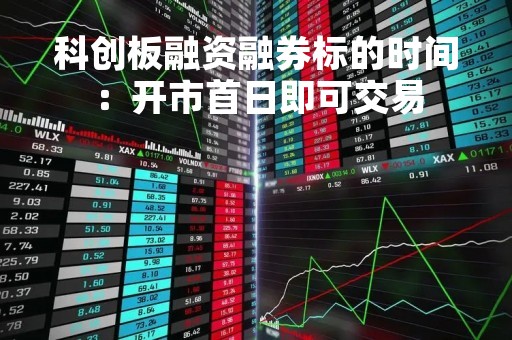 科创板融资融券标的时间：开市首日即可交易