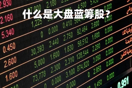 什么是大盘蓝筹股？