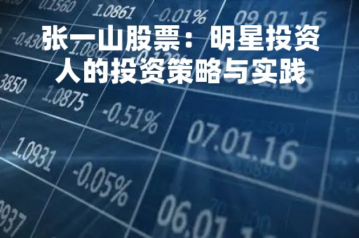 张一山股票:明星投资人的投资策略与实践