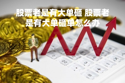 股票老是有大单砸 股票老是有大单砸单怎么办