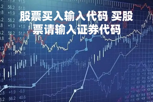 股票买入输入代码 买股票请输入证券代码