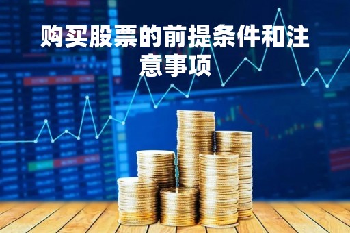 购买股票的前提条件和注意事项