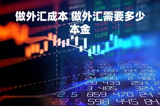 做外汇成本 做外汇需要多少本金