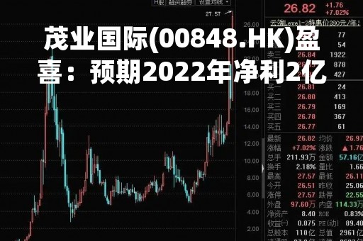 茂业国际(00848.HK)盈喜：预期2022年净利2亿元至2.5亿元