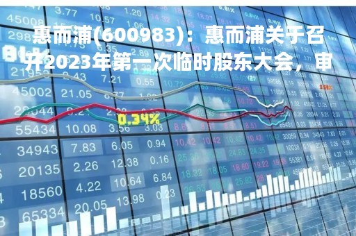 惠而浦(600983)：惠而浦关于召开2023年第一次临时股东大会，审议关于选举监事的议案