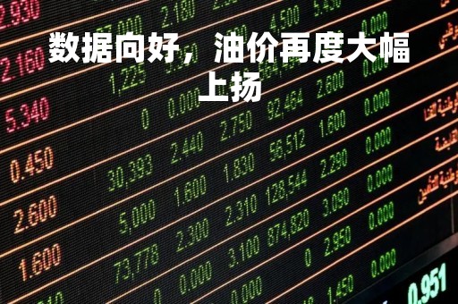 数据向好，油价再度大幅上扬
