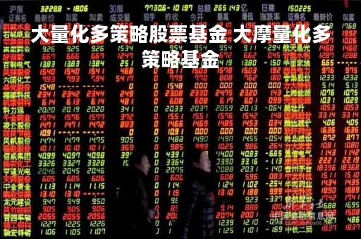 大量化多策略股票基金 大摩量化多策略基金