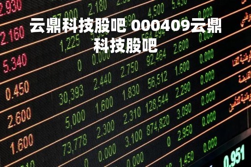 云鼎科技股吧 000409云鼎科技股吧