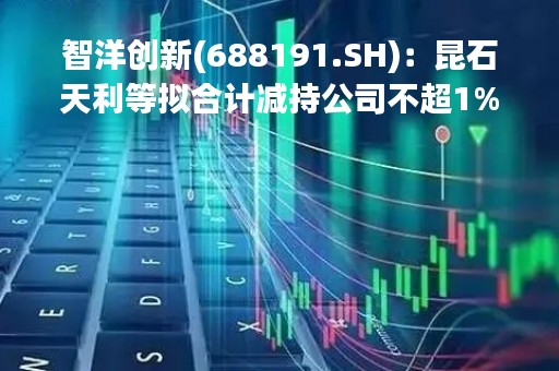 智洋创新(688191.SH)：昆石天利等拟合计减持公司不超1%股份