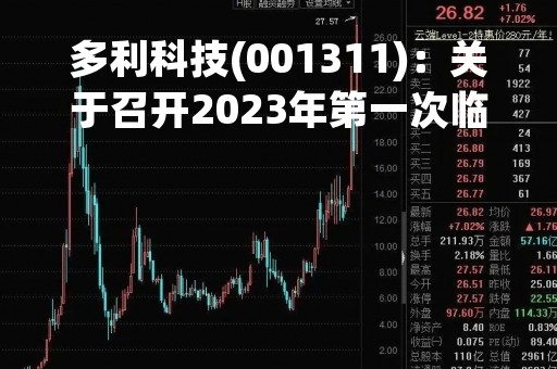多利科技(001311)：关于召开2023年第一次临时股东大会，审议2项议案