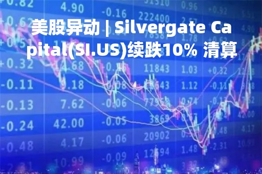 美股异动 | Silvergate Capital(SI.US)续跌10% 清算可能性很大 Wedbush下调目标价至5美元