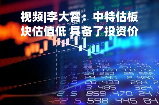 视频|李大霄：中特估板块估值低 具备了投资价值