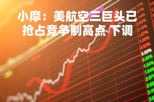 小摩：美航空三巨头已抢占竞争制高点 下调西南航空等廉航评级