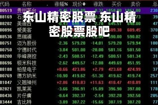东山精密股票 东山精密股票股吧