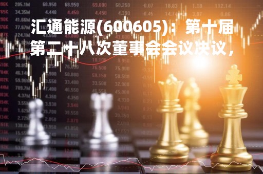 汇通能源(600605)：第十届第二十八次董事会会议决议，审议19项议案获通过