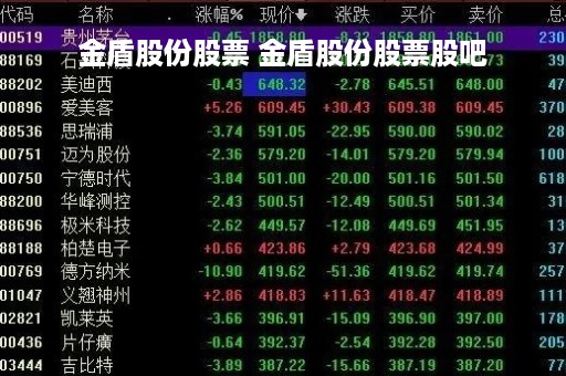 金盾股份股票 金盾股份股票股吧