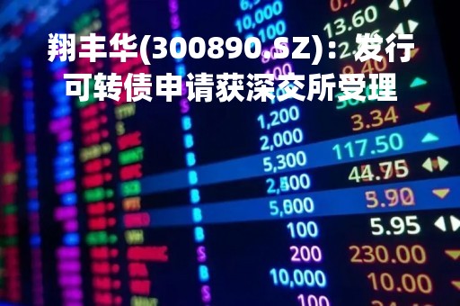 翔丰华(300890.SZ)：发行可转债申请获深交所受理