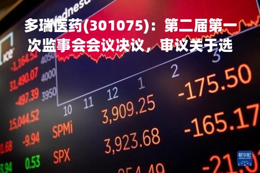多瑞医药(301075)：第二届第一次监事会会议决议，审议关于选举赵宏伟担任公司监事会主席的议案