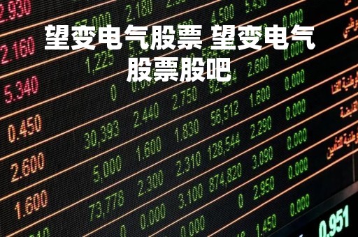 望变电气股票 望变电气股票股吧