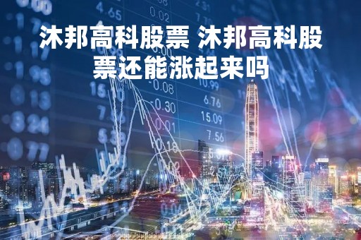 沐邦高科股票 沐邦高科股票还能涨起来吗