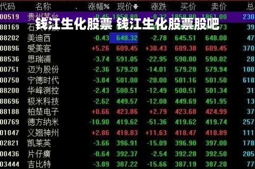 钱江生化股票 钱江生化股票股吧